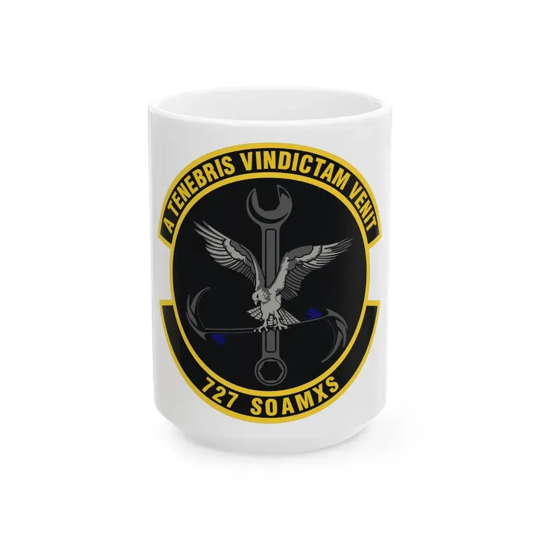 727 Special Operations Aircraft Maintenance Squadron AFSOC (U.S. Air Force) White Coffee Mug 15oz - Go Mug Yourself