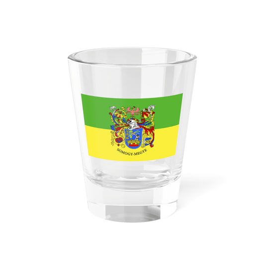 Flag of Somogy County Hungary - Shot Glass 1.5oz