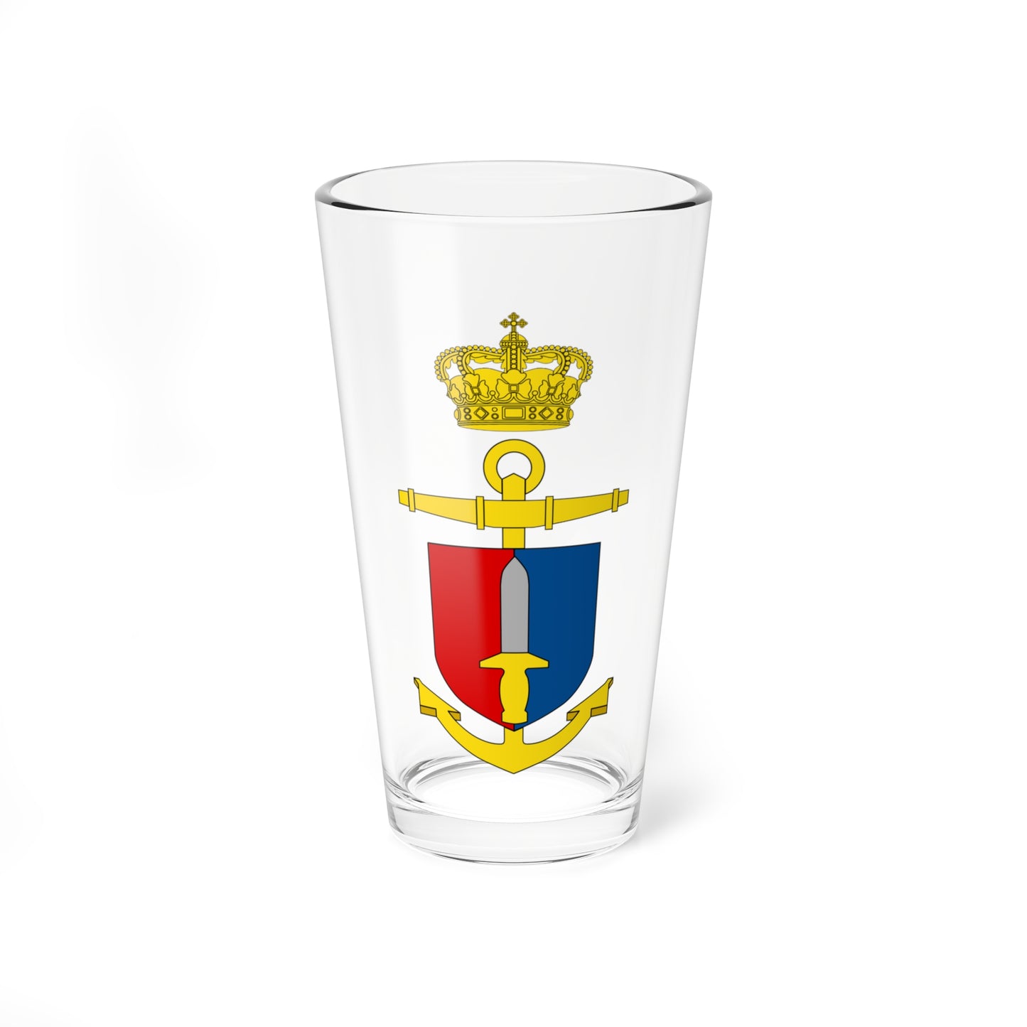 Emblem of the Danish Frogman Corps (Denmark) (Coat of Arms) Pint Glass 16oz