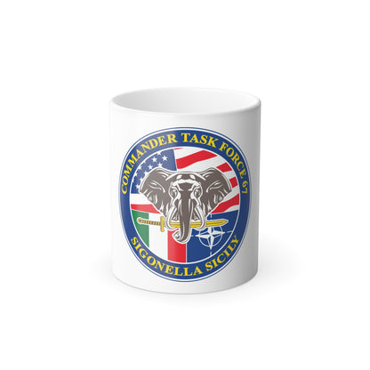 Commander Task Force 67 Sigonella Sicily CTF 67 (U.S. Navy) Color Changing Mug 11oz