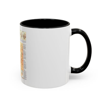Jerusalem (1996) (Map) Accent Coffee Mug