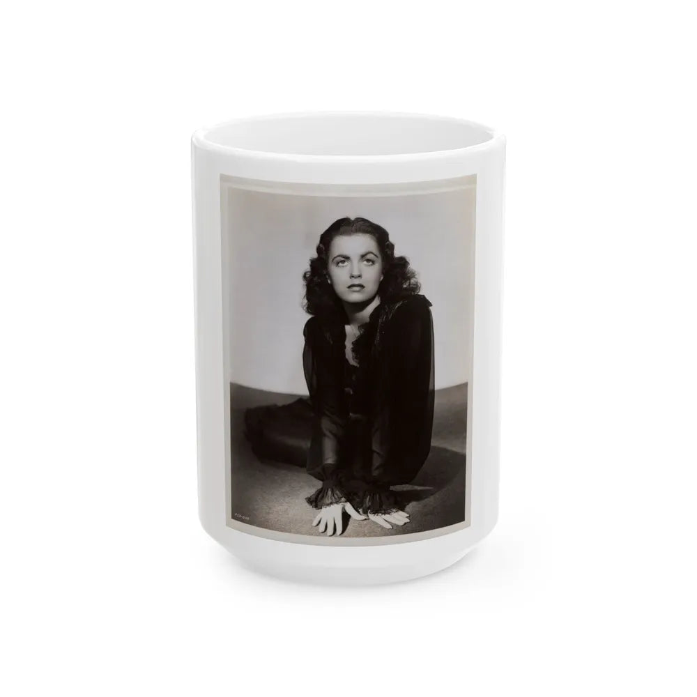 Faith Domergue #148 1 (Vintage Female Icon) White Coffee Mug-15oz-Go Mug Yourself