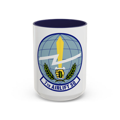 7th Airlift Squadron (U.S. Air Force) Accent Coffee Mug