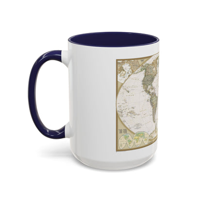 World Map - Political Antique (2007) (Map) Accent Coffee Mug