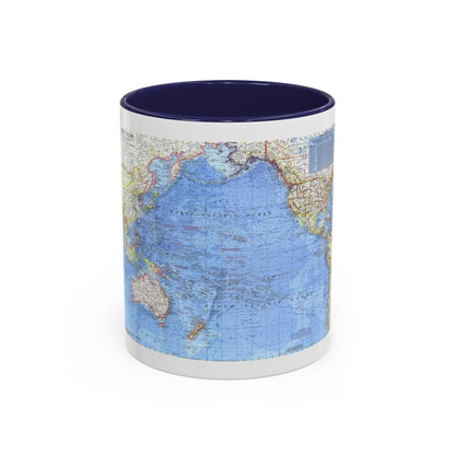 Pacific Ocean (1969) (Map) Accent Coffee Mug