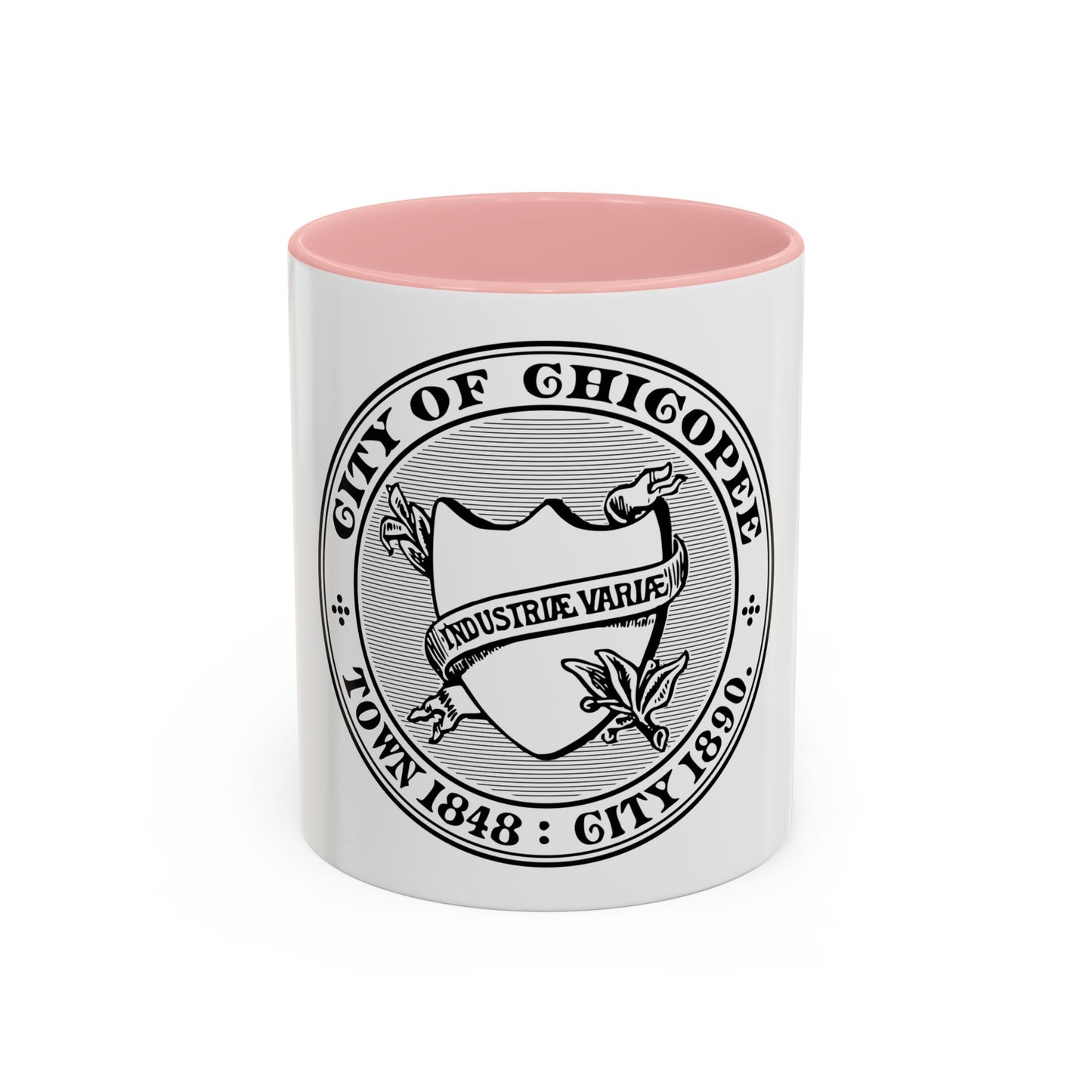Seal of Chicopee Massachusetts - Accent Coffee Mug