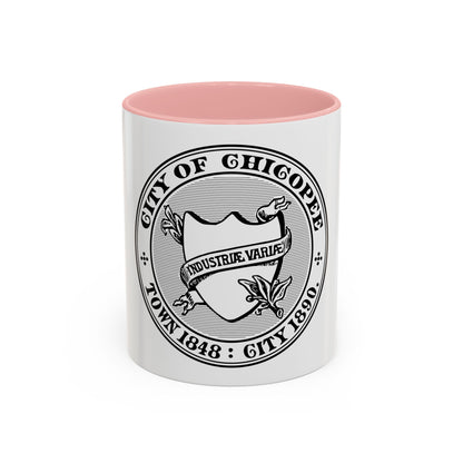 Seal of Chicopee Massachusetts - Accent Coffee Mug