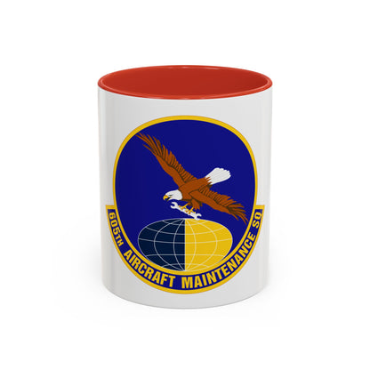 605 Aircraft Maintenance Squadron AMC (U.S. Air Force) Accent Coffee Mug