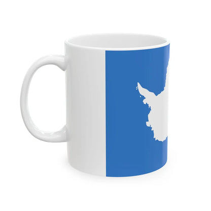 Proposed flag of Antarctica Graham Bartram - White Coffee Mug-Go Mug Yourself