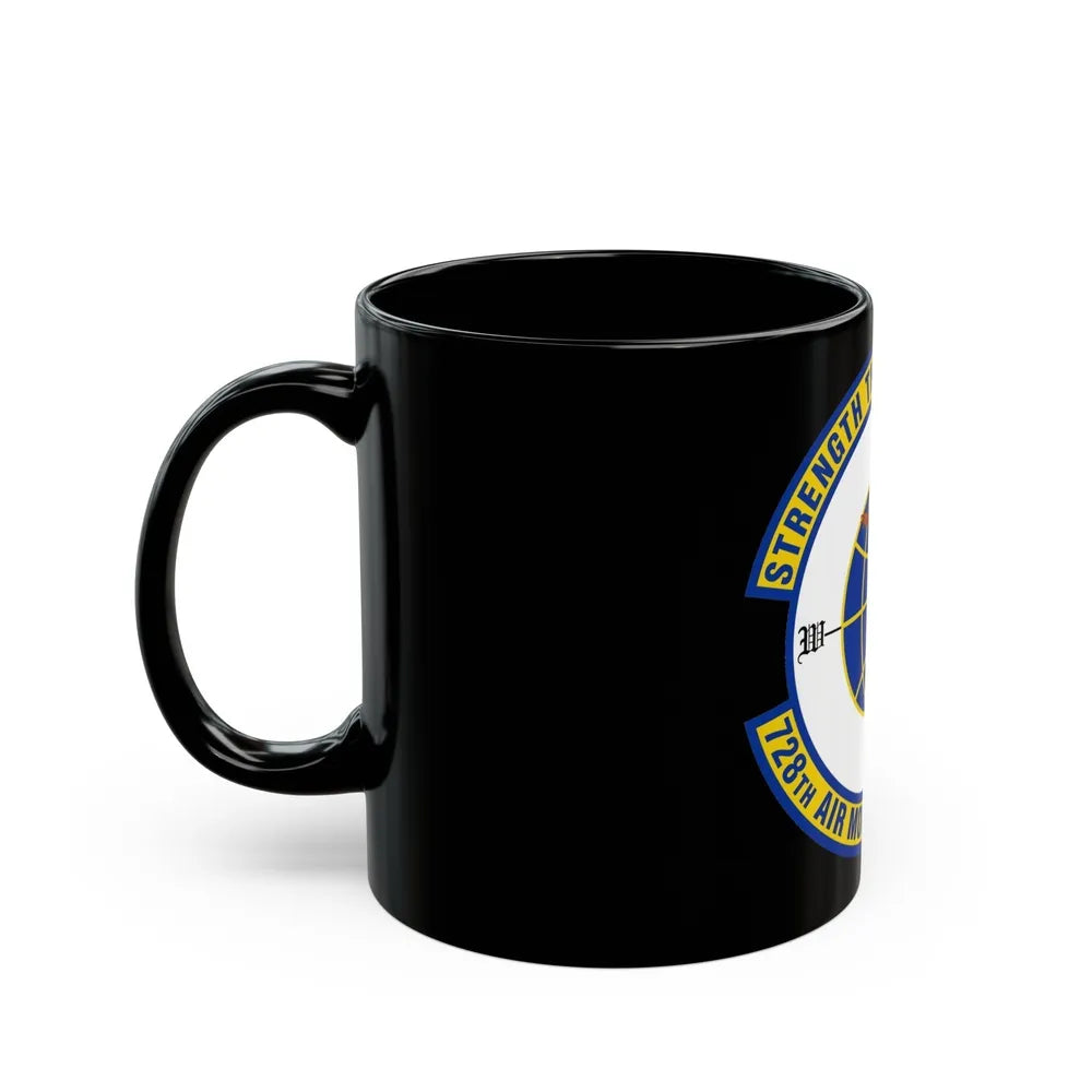 728 Air Mobility Squadron AMC (U.S. Air Force) Black Coffee Mug-Go Mug Yourself