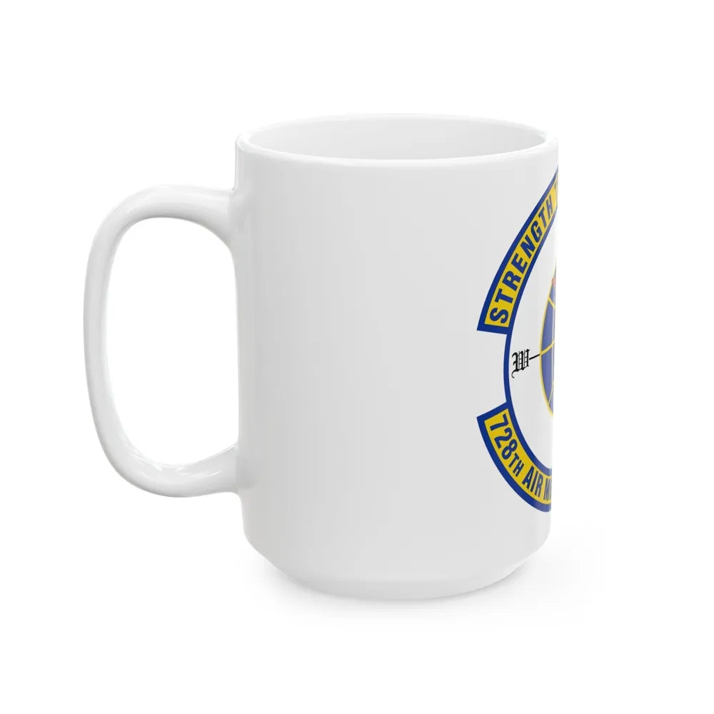 728 Air Mobility Squadron AMC (U.S. Air Force) White Coffee Mug-Go Mug Yourself