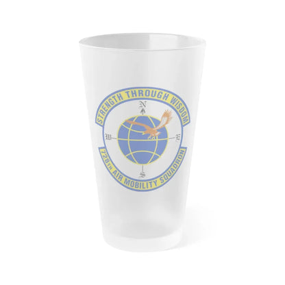728 Air Mobility Squadron AMC (U.S. Air Force) Frosted Pint Glass 16oz Default Title - Go Mug Yourself