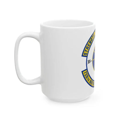 728 Air Mobility Squadron AMC (U.S. Air Force) White Coffee Mug - Go Mug Yourself