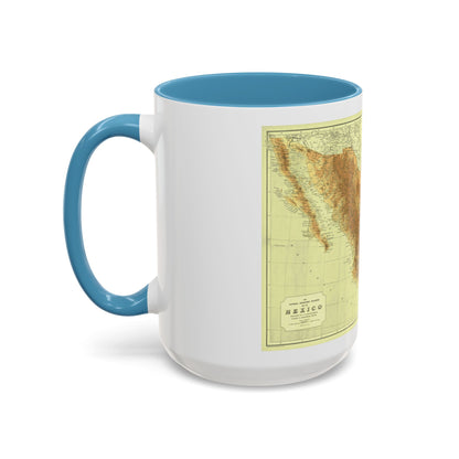 Central America & Mexico (1911) (Map) Accent Coffee Mug