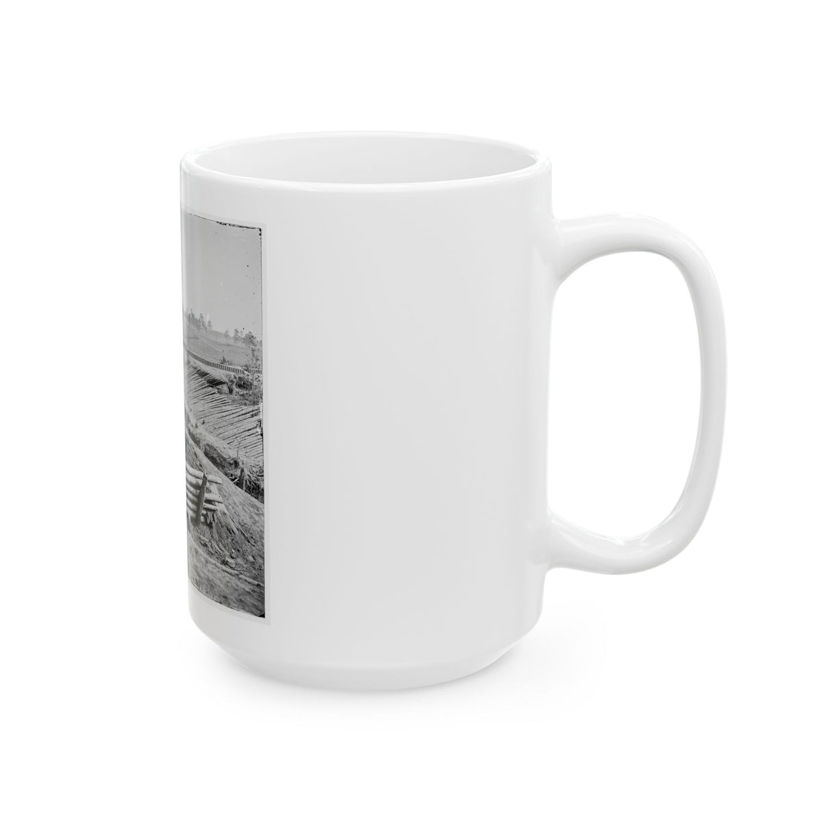 Petersburg, Va. View Of Fort Sedgwick (U.S. Civil War) White Coffee Mug