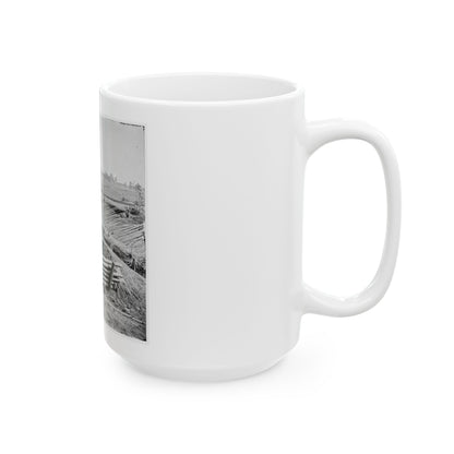 Petersburg, Va. View Of Fort Sedgwick (U.S. Civil War) White Coffee Mug