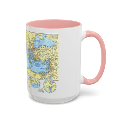 Mediterranean - Historic , 800 BC to AD 1500 (1982) (Map) Accent Coffee Mug