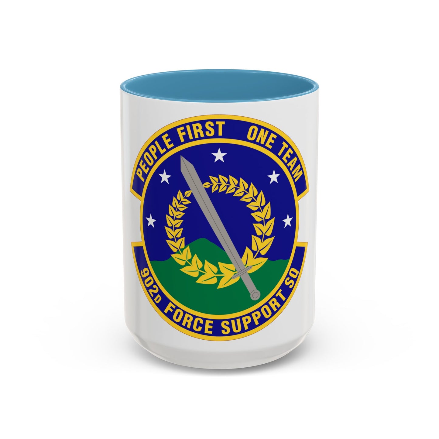 902d Force Support Squadron (U.S. Air Force) Accent Coffee Mug