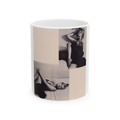 Julie Newmar #264 (Vintage Female Icon) White Coffee Mug-11oz-Go Mug Yourself