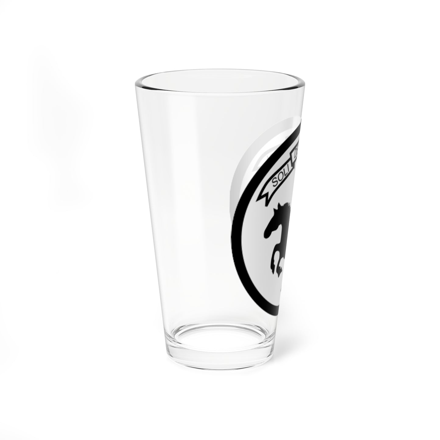 Emblem for the 2-I-LG (Denmark) (Coat of Arms) Pint Glass 16oz