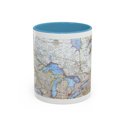 Canada - Central (1963) (Map) Accent Coffee Mug