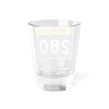 MN-280 wide (Minnesota) (Road Sign) Shot Glass 1.5oz