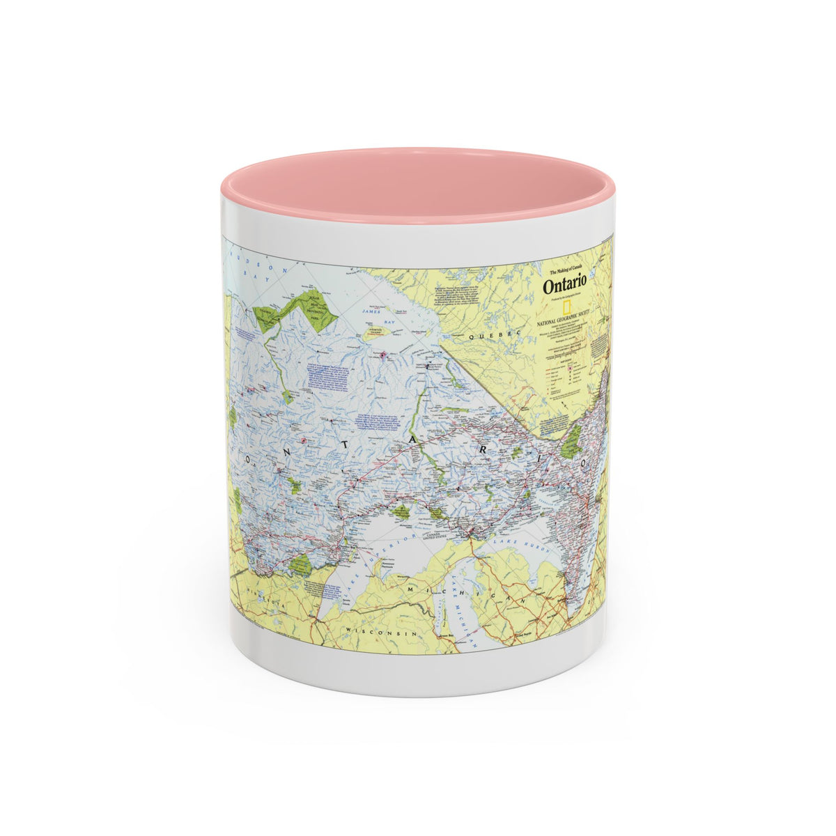 Canada - Ontario 1 (1996 (Map) Accent Coffee Mug
