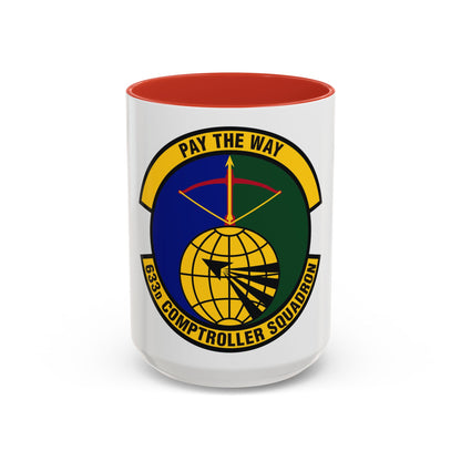 633d Comptroller Squadron (U.S. Air Force) Accent Coffee Mug