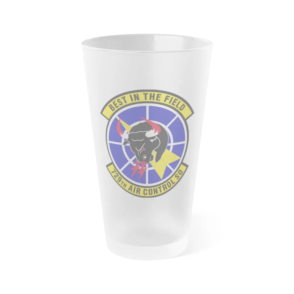 729 Air Control Squadron ACC (U.S. Air Force) Frosted Pint Glass 16oz-Go Mug Yourself