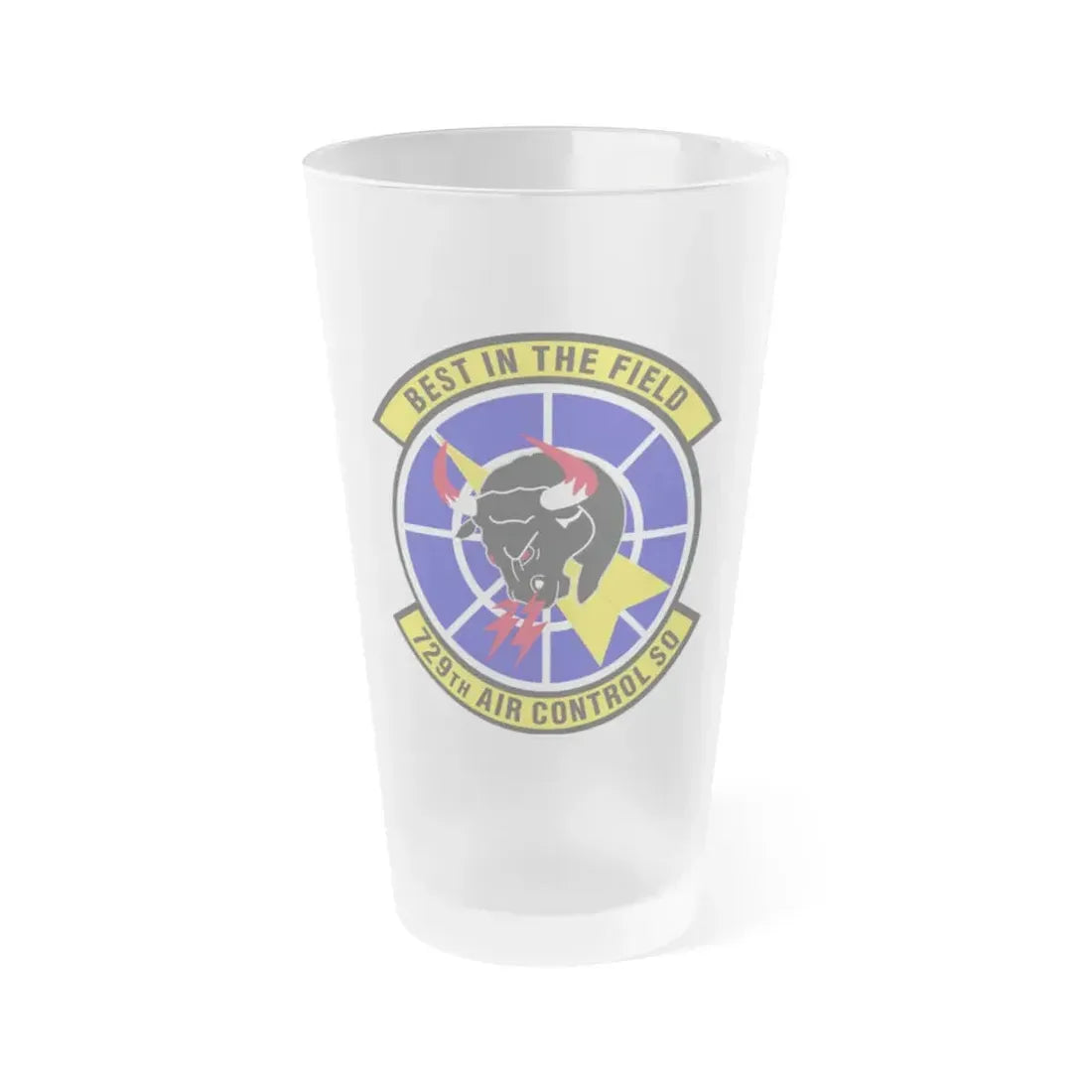 729 Air Control Squadron ACC (U.S. Air Force) Frosted Pint Glass 16oz Default Title - Go Mug Yourself