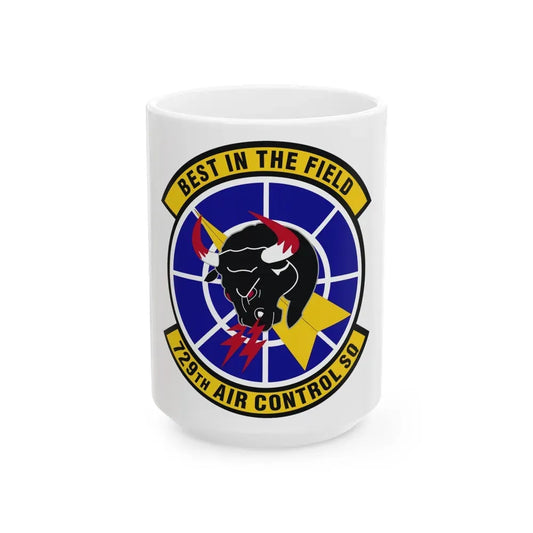 729 Air Control Squadron ACC (U.S. Air Force) White Coffee Mug 15oz - Go Mug Yourself