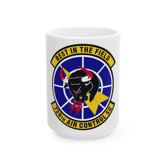 729 Air Control Squadron ACC (U.S. Air Force) White Coffee Mug 15oz - Go Mug Yourself