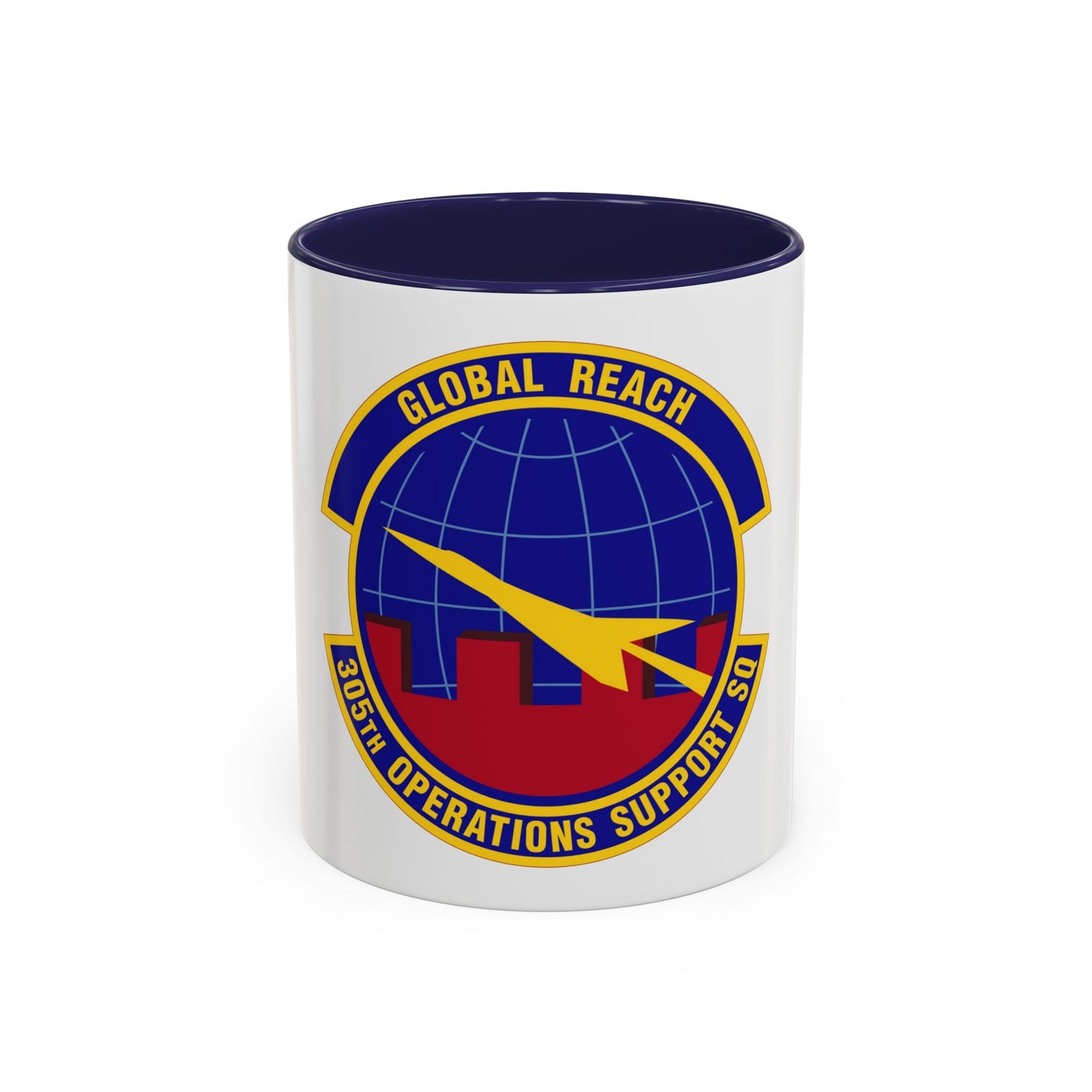 305 Operations Support Squadron AMC (U.S. Air Force) Accent Coffee Mug