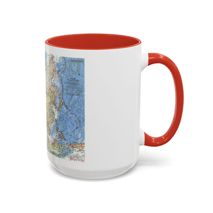 Asia and Adjacent Areas (1959) (Map) Accent Coffee Mug