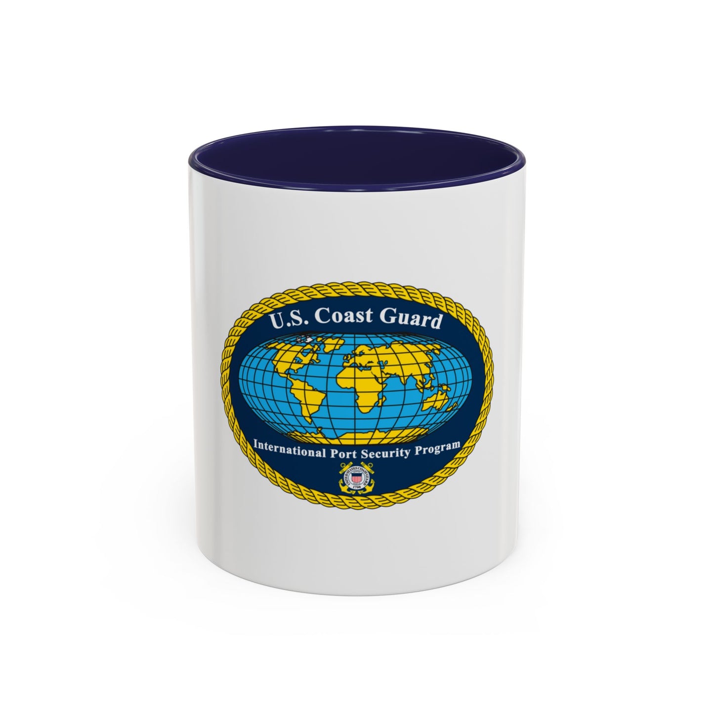 International Port Security Program USCG (U.S. Coast Guard) Accent Coffee Mug