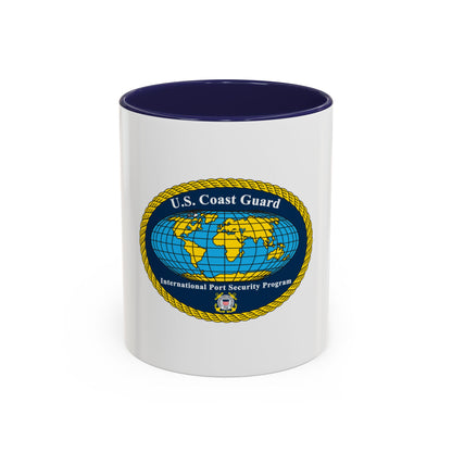 International Port Security Program USCG (U.S. Coast Guard) Accent Coffee Mug