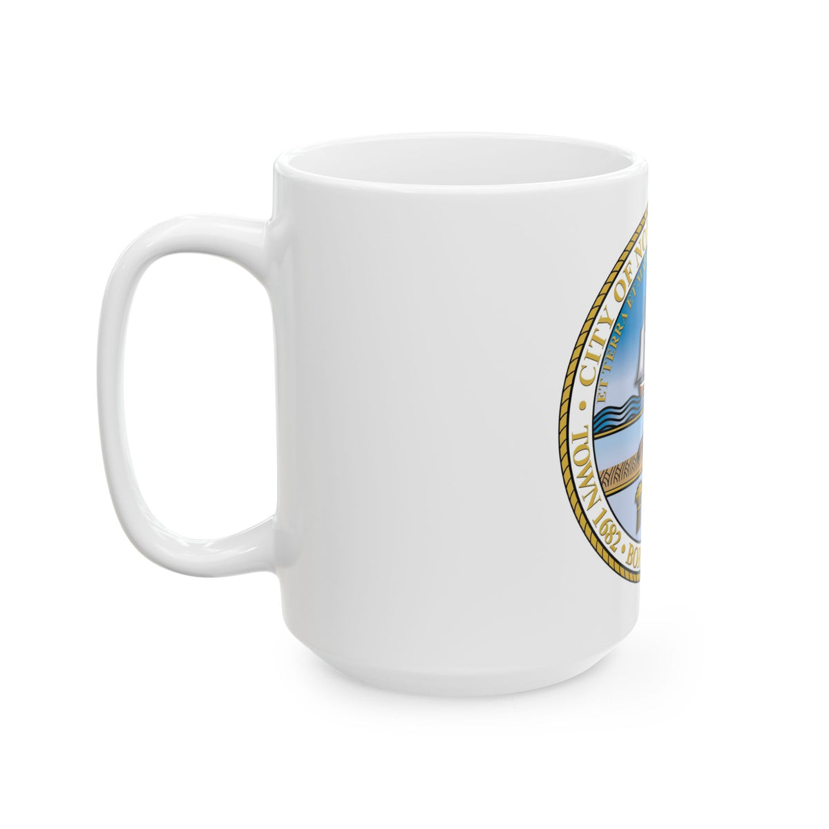 Seal of Norfolk Virginia - White Coffee Mug