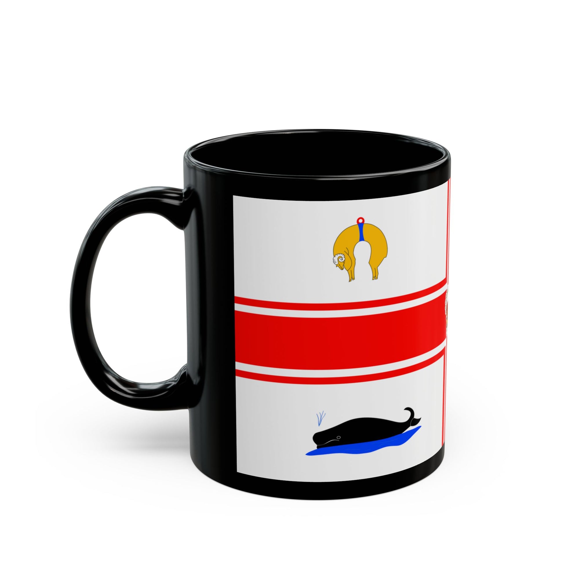 Flag of the City of Melbourne Australia - Black Coffee Mug-Go Mug Yourself