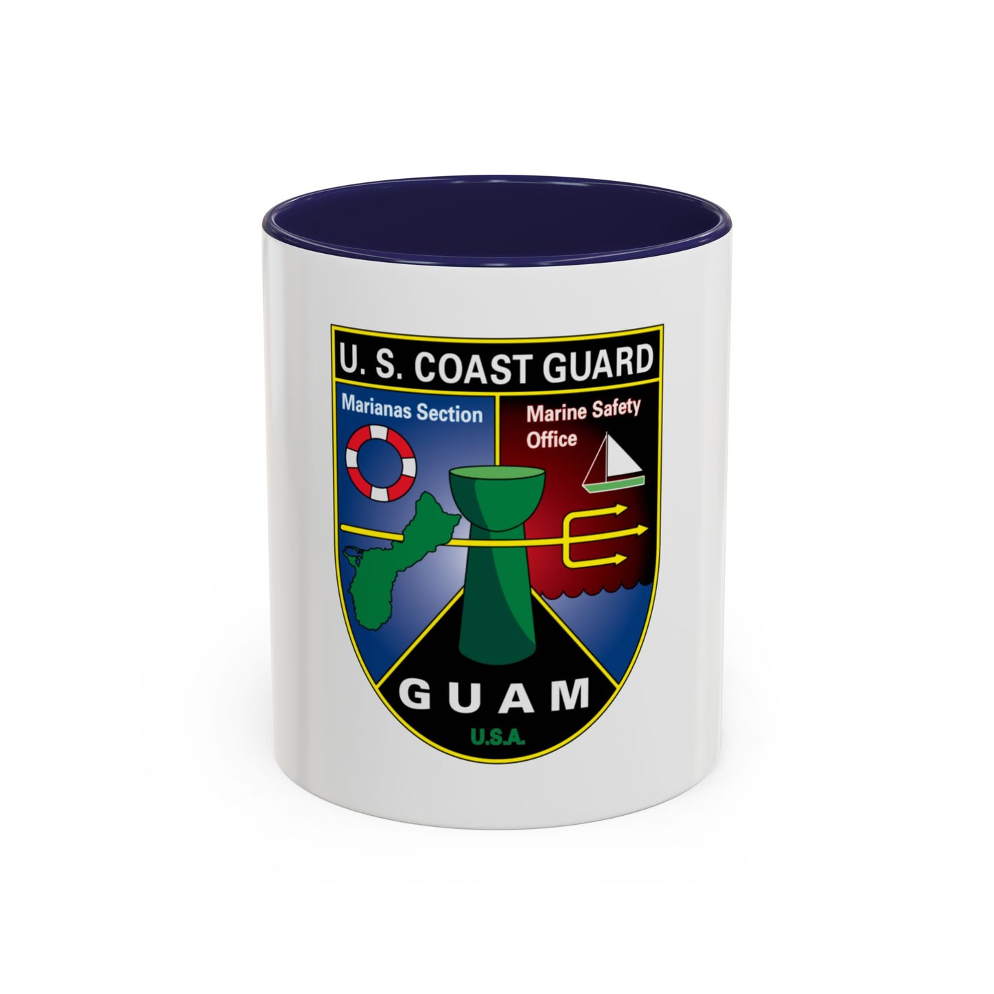 USCG Marianas Sect MSO Guam (U.S. Coast Guard) Accent Coffee Mug