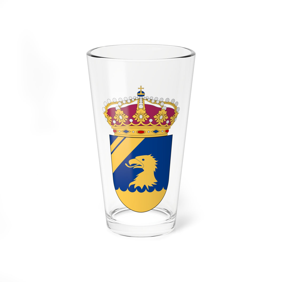 Kustbevakningen vapen (Sweden) (Coat of Arms) Pint Glass 16oz