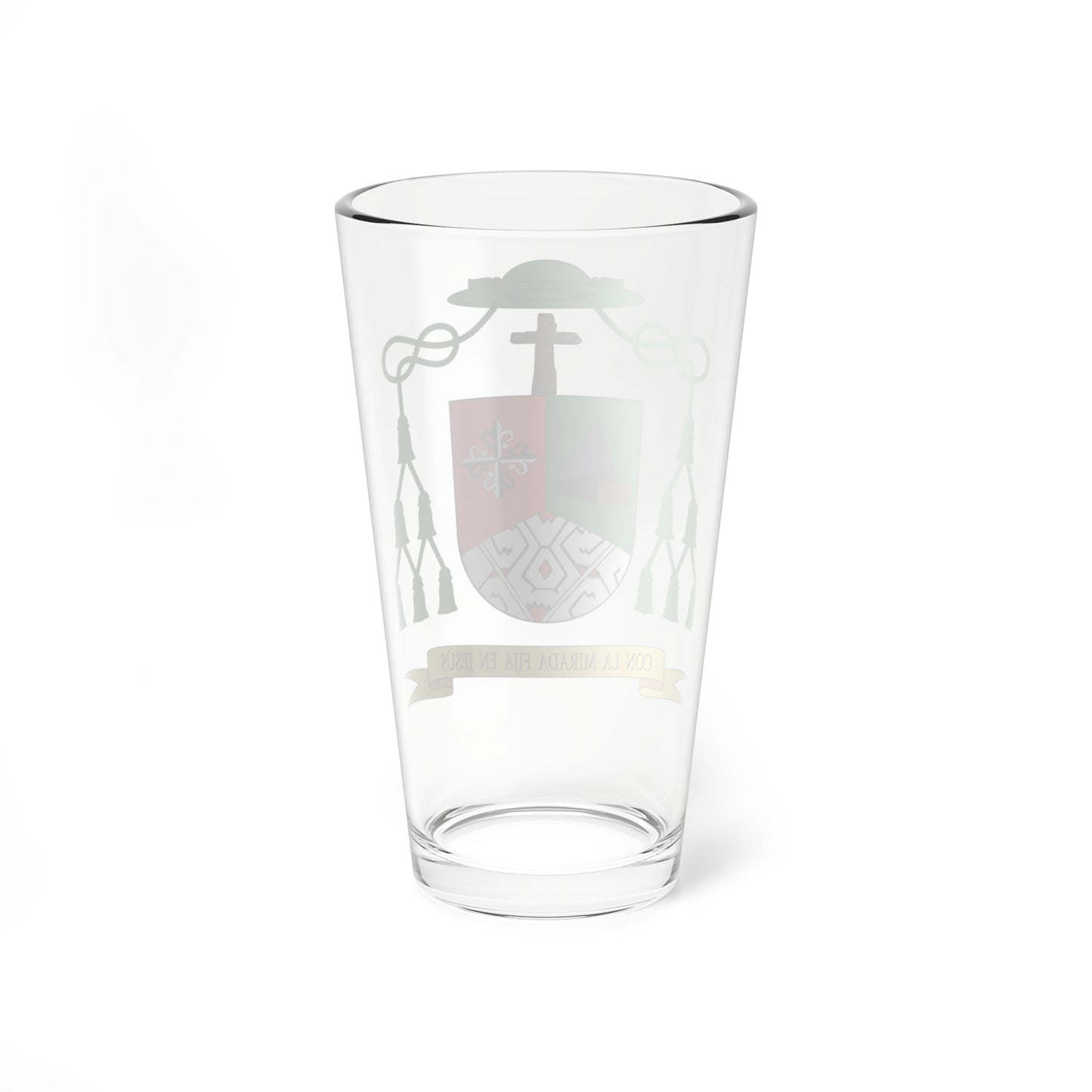 Escudo de David Martínez de Aguirre Guinea (Spain) (Coat of Arms) Pint Glass 16oz