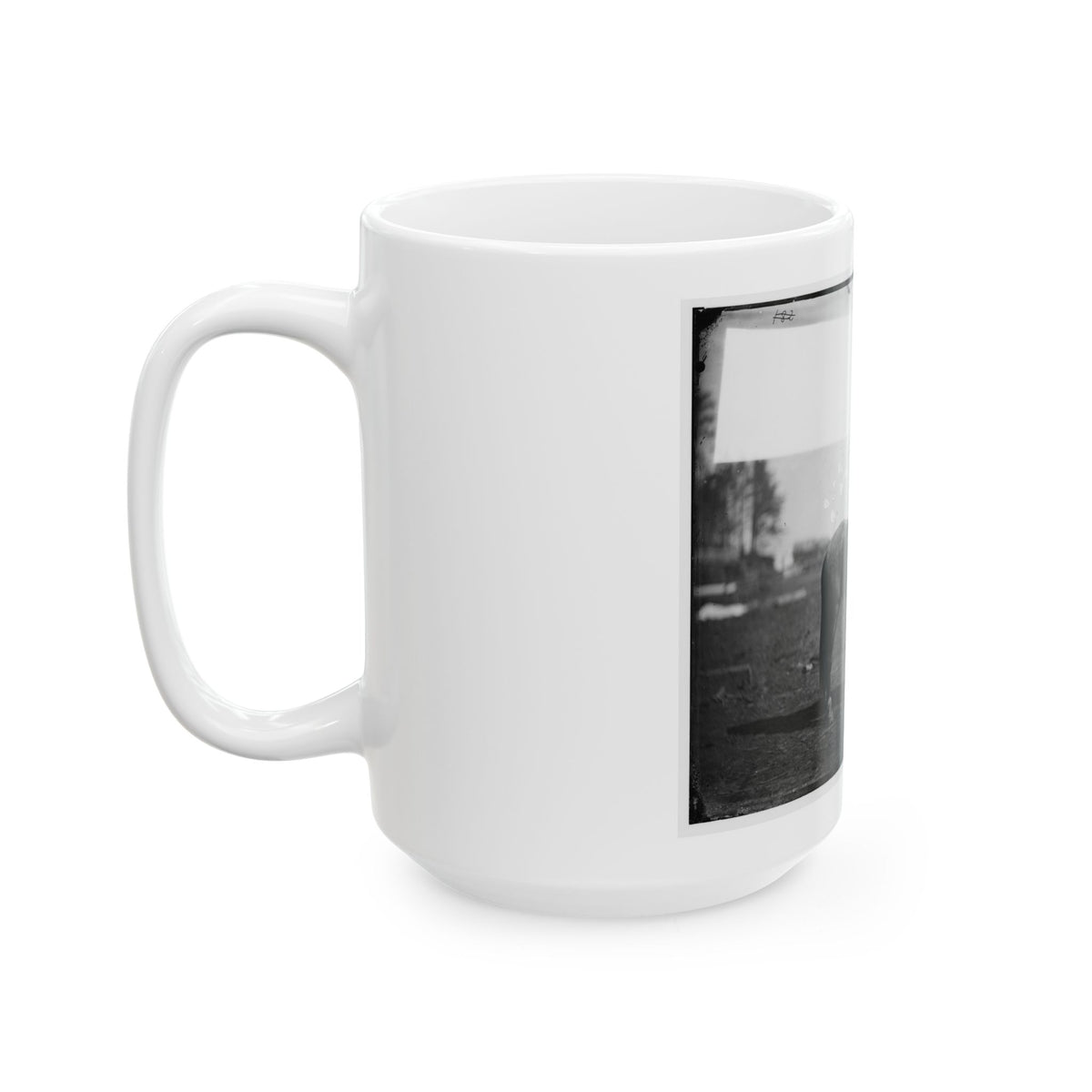 Brandy Station, Virginia. Capt. Beckwith's Horse, Headquarters, Army Of The Potomac (U.S. Civil War) White Coffee Mug