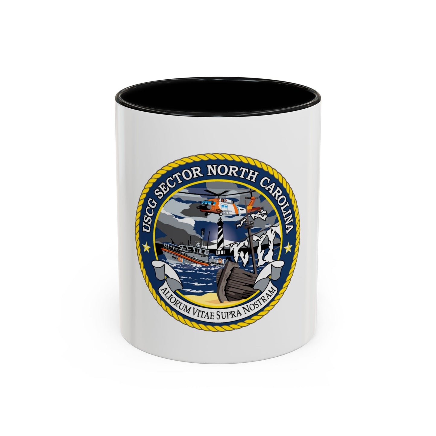 USCG Secctor North Carolina (U.S. Coast Guard) Accent Coffee Mug