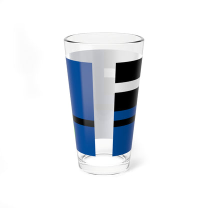 Flag of Tangier Virginia (United States) Pint Glass 16oz