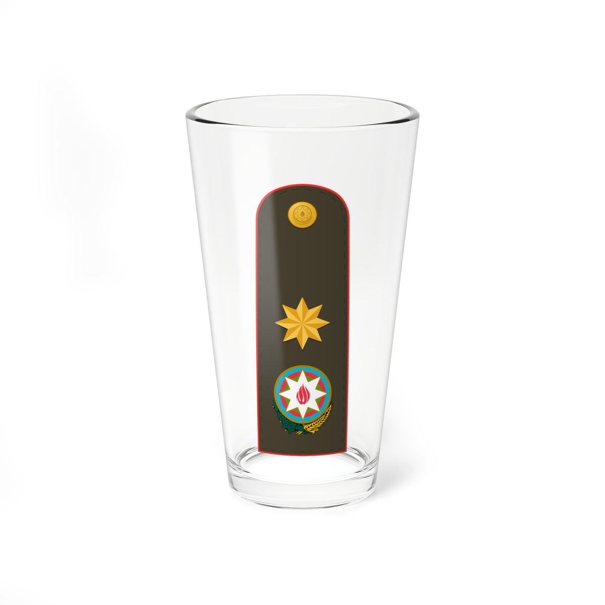 Ordu generalı Azerbaijani Armed Forces (Azerbaijan) (Military Rank) Pint Glass 16oz