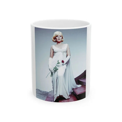 Kim Novak #332 (Vintage Female Icon) White Coffee Mug-11oz-Go Mug Yourself