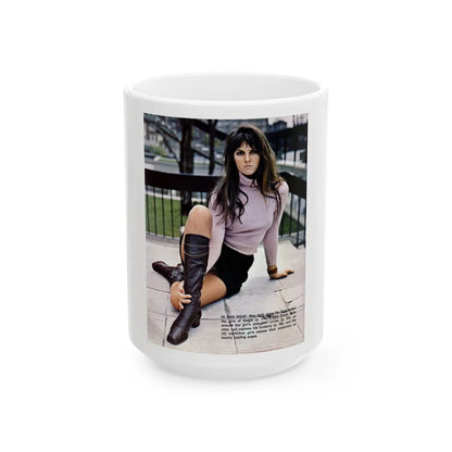 Caroline Munro #269 - Adam Mag. Nov. '68 (Vintage Female Icon) White Coffee Mug-15oz-Go Mug Yourself