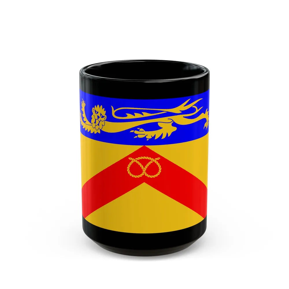 Flag of Staffordshire council UK - Black Coffee Mug-15oz-Go Mug Yourself