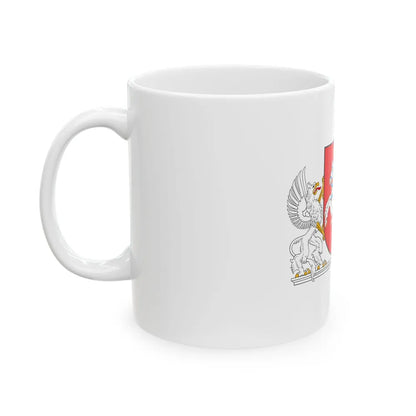 Coat of arms of the President of Lithuania - White Coffee Mug-Go Mug Yourself