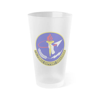 72d Force Support Squadron (U.S. Air Force) Frosted Pint Glass 16oz-Go Mug Yourself